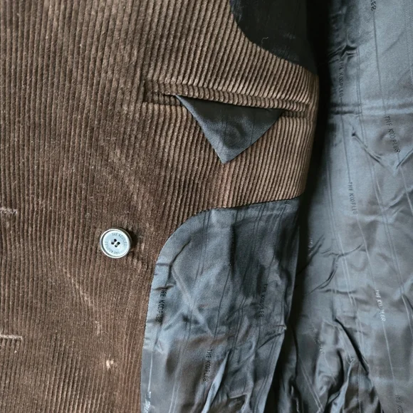 The Kooples Dark Brown Corduroy Blazer NWT - Picture 7 of 7